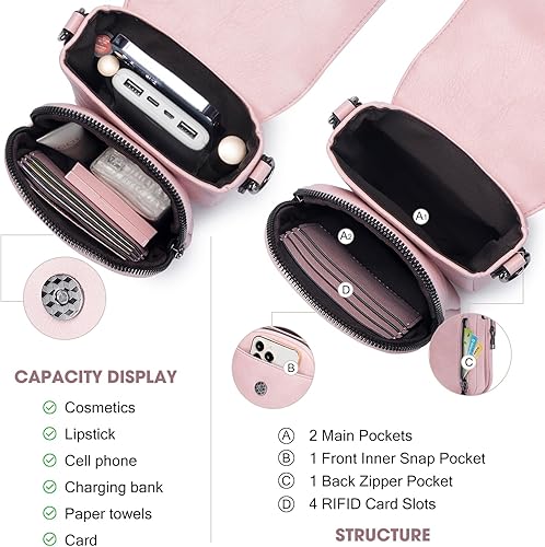 Small Crossbody Bags for Women Trendy,Leather - Image 4