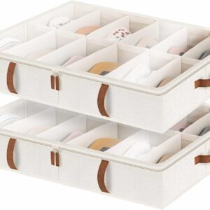 StorageWorks Shoe Organizer Under Bed for Closet,