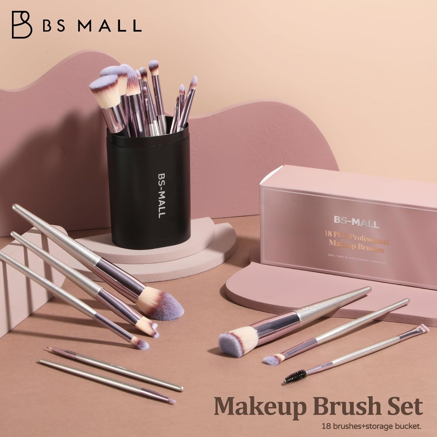 Makeup Brush Set 18 Pcs Premium Synthetic