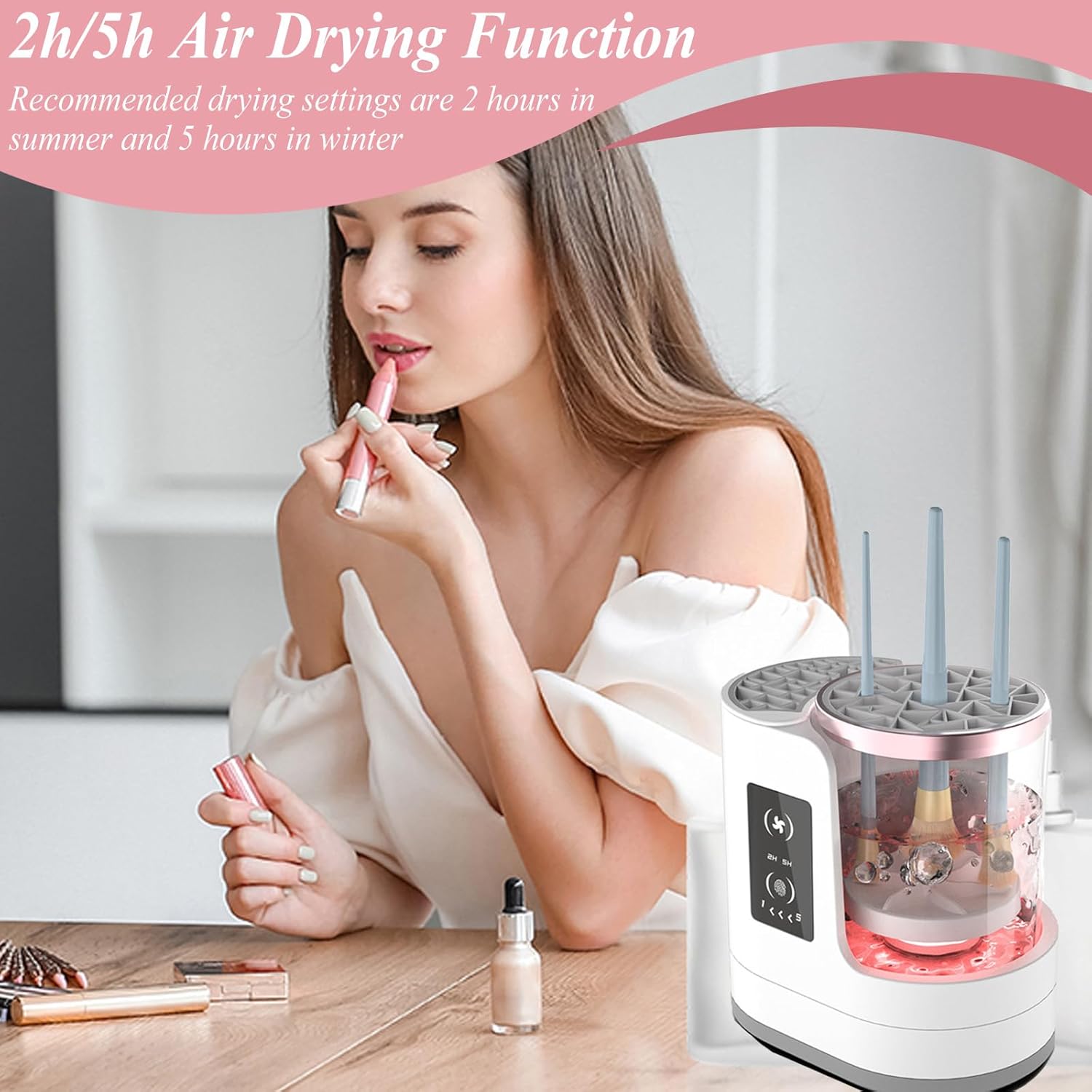 3 IN 1 Electric Makeup Brush Cleaner, Automatic