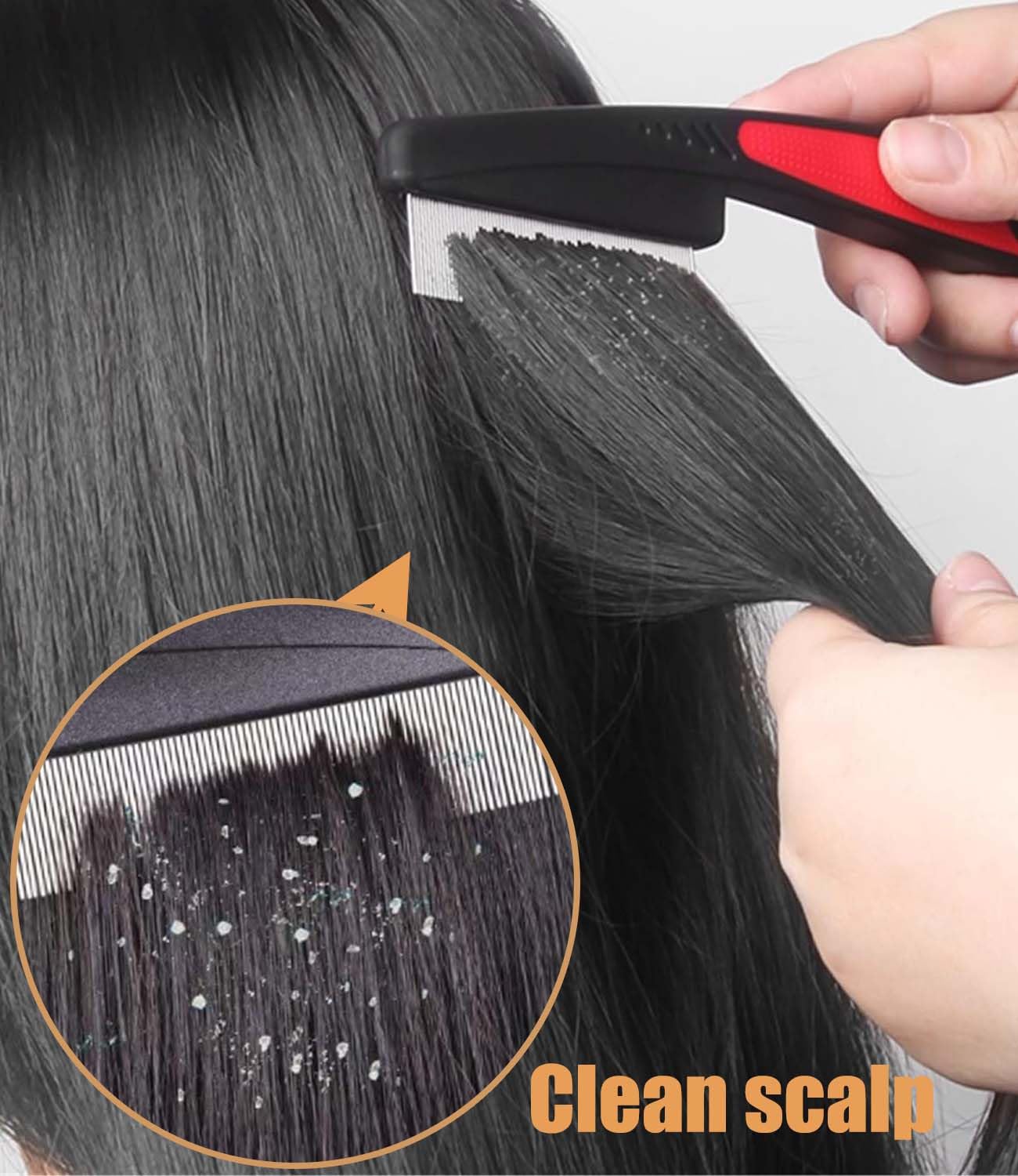 Dandruff Comb Fine Tooth Scalp Detox Comb Massage Hair - Image 12