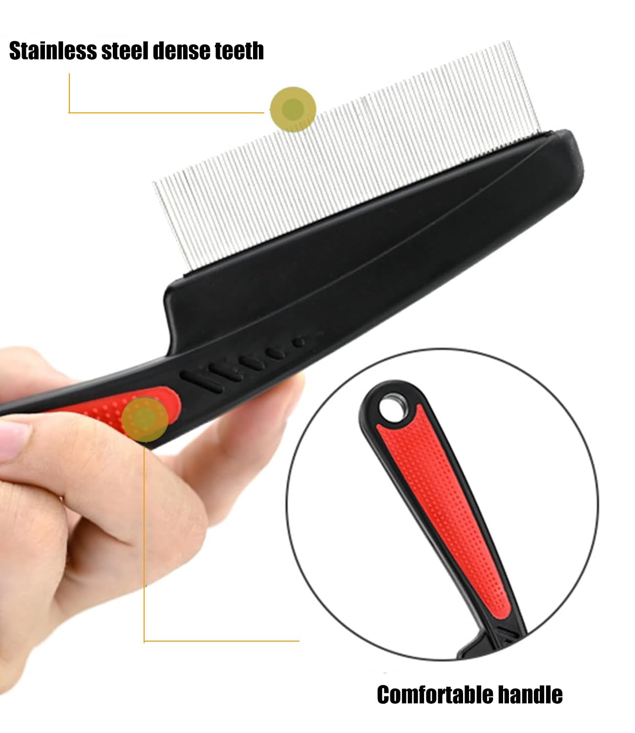 Dandruff Comb Fine Tooth Scalp Detox Comb Massage Hair - Image 4