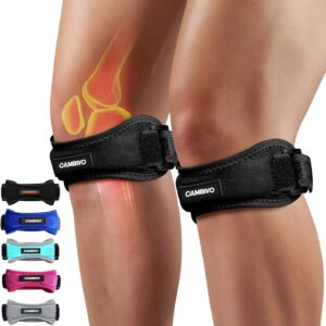 CAMBIVO 2 Pack Knee Braces for Women and Men, Support Strap