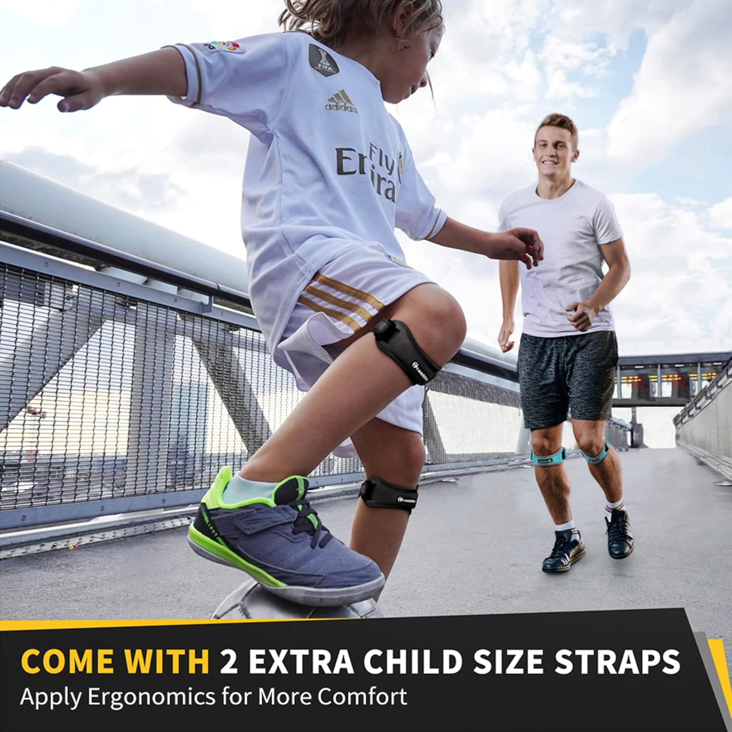 CAMBIVO 2 Pack Knee Braces for Women and Men, Support Strap - Image 5