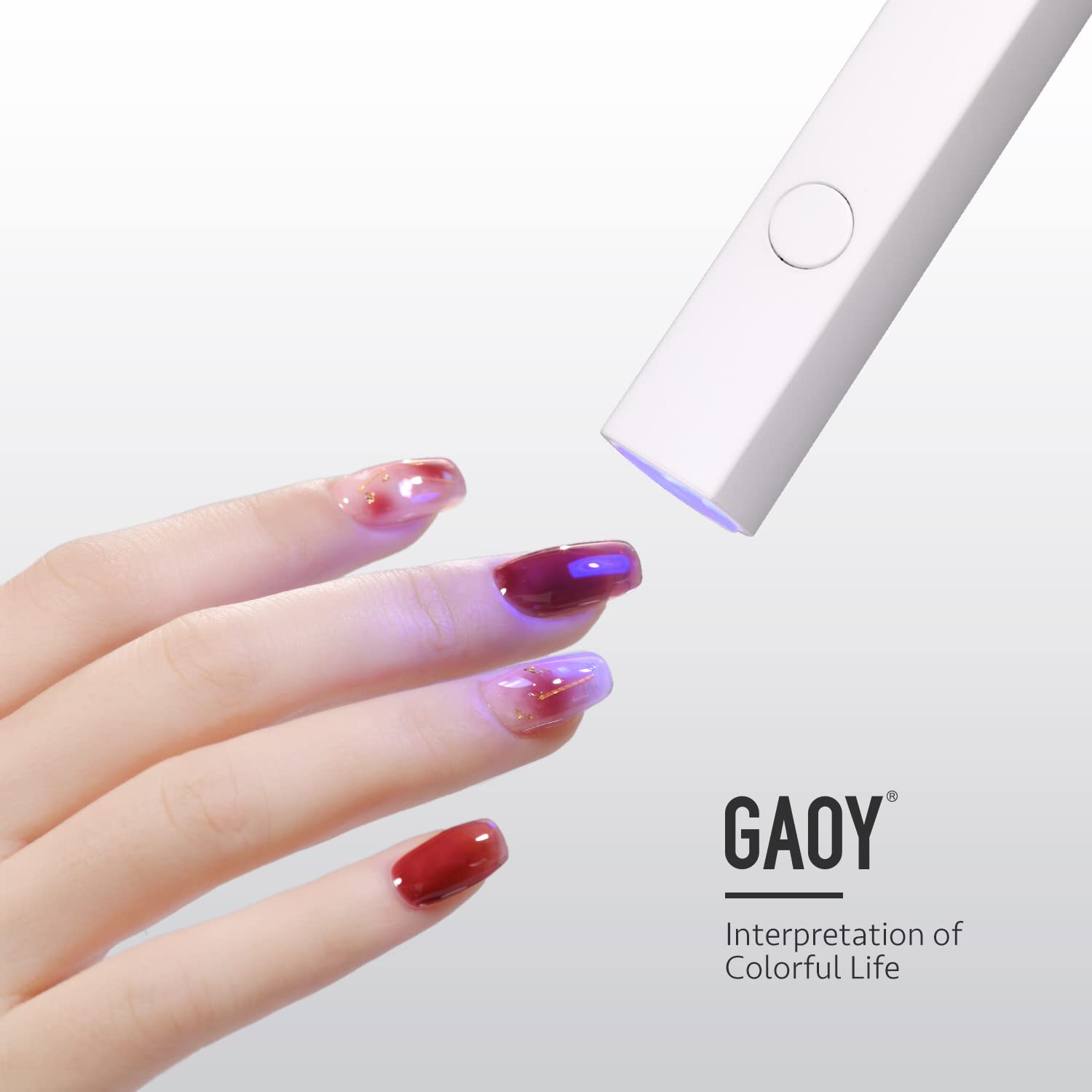 UV Light for Gel Nails, Mini Nail Lamp, Portable Cordless