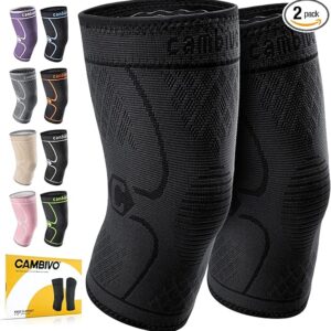 2 Pack Knee Braces for Knee Pain, Knee Compression