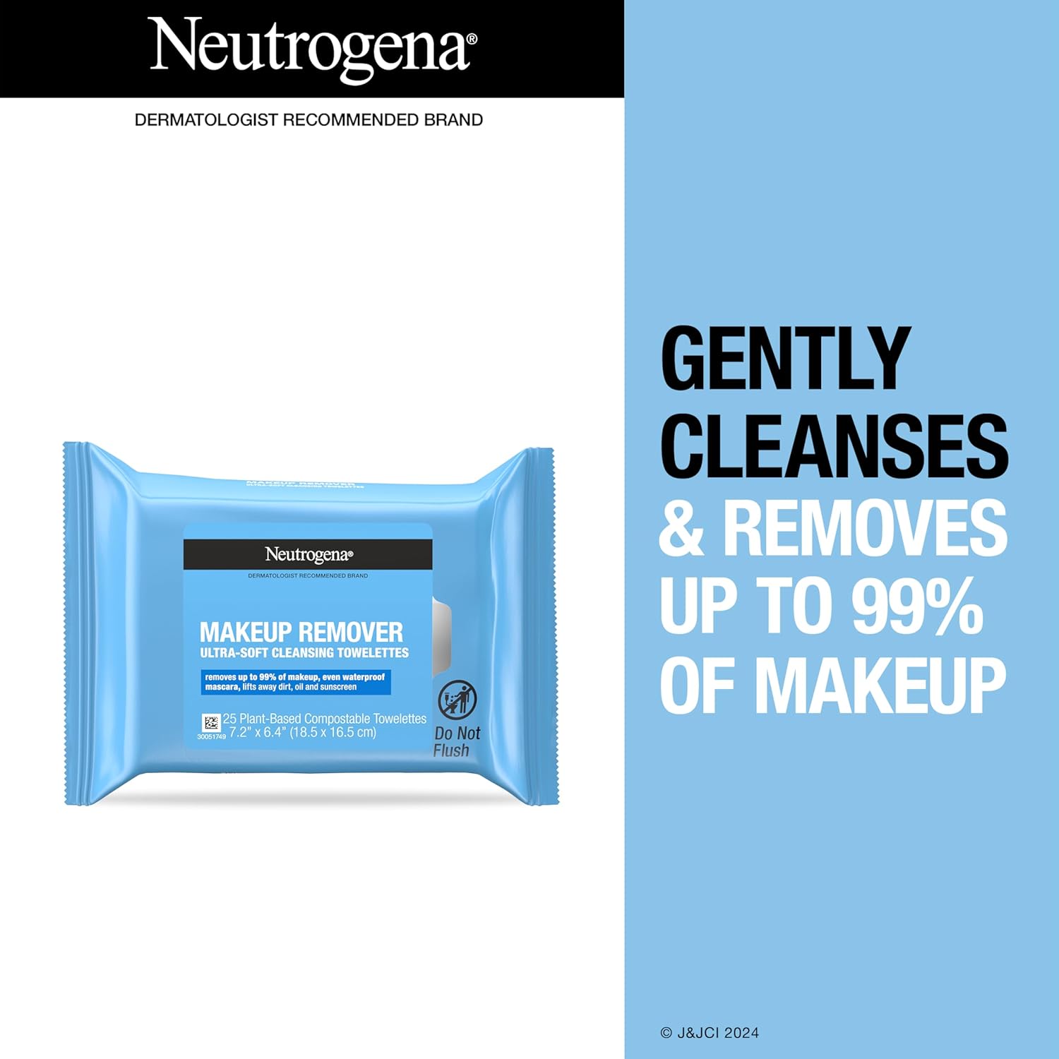 Makeup Remover Wipes Singles, For Travel 20 ct - Image 6