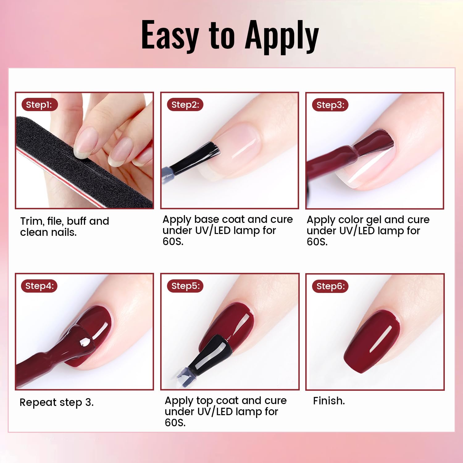 Gel Nail Polish Kit with U V Light 32 Colors Gel