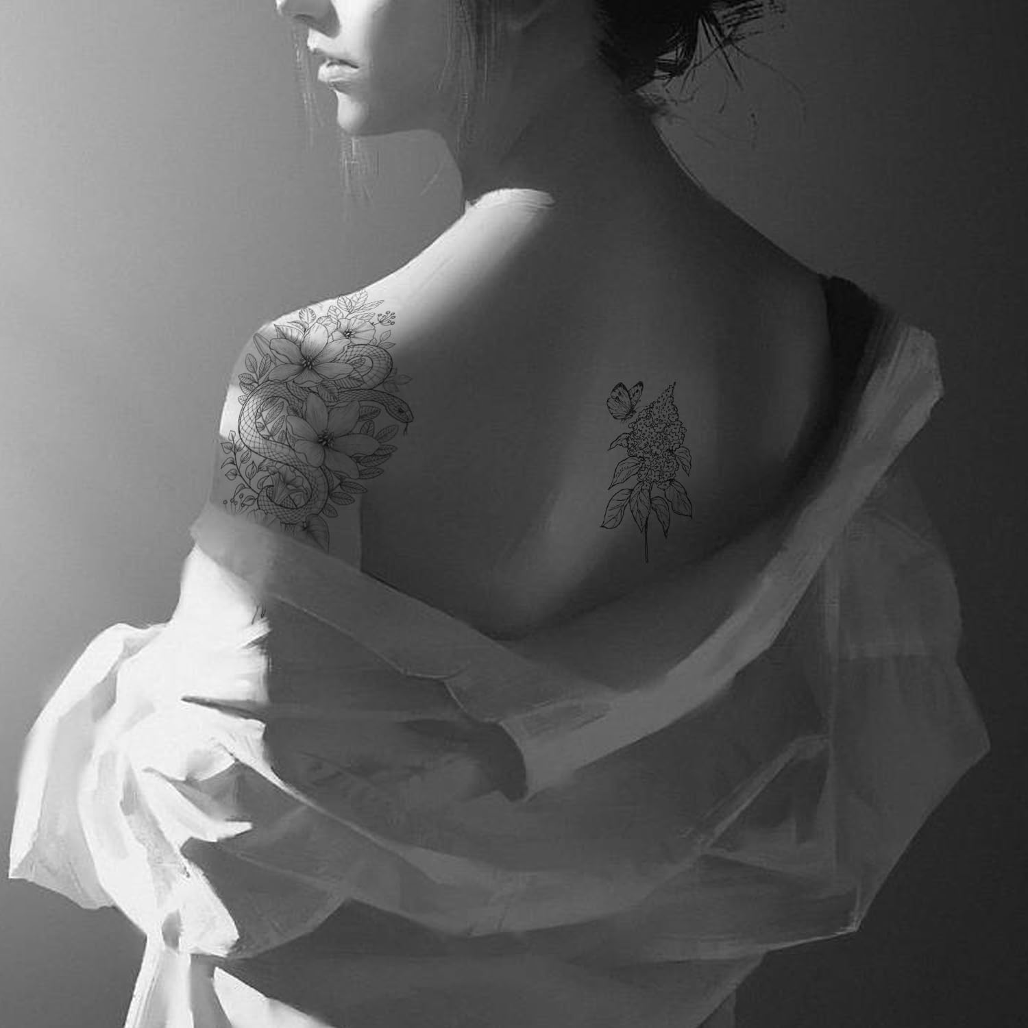 26 Sheets Fake Tattoos Realistic Temporary Tattoos - Image 4