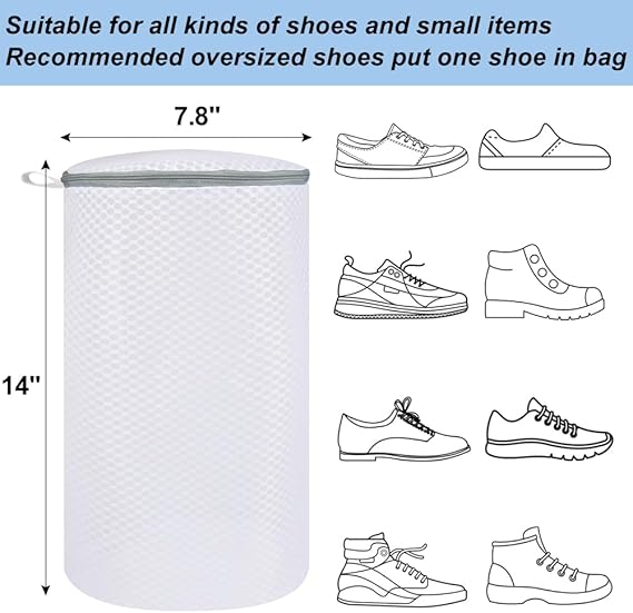 Shoe Washing Machine Bag, 2 Pack Honeycomb.