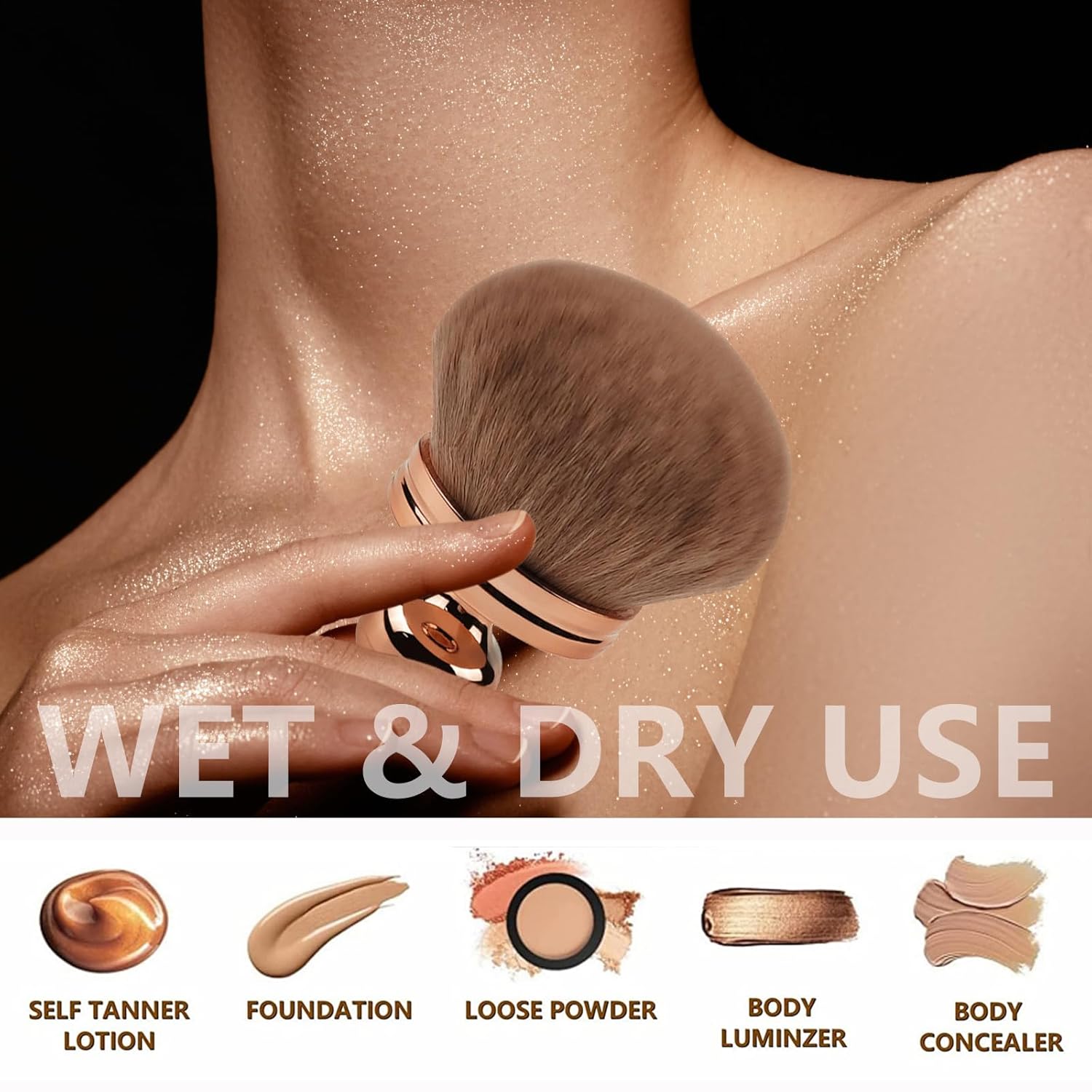 Extra Large Body Makeup Brush For Self Tanner Self Tan - Image 5