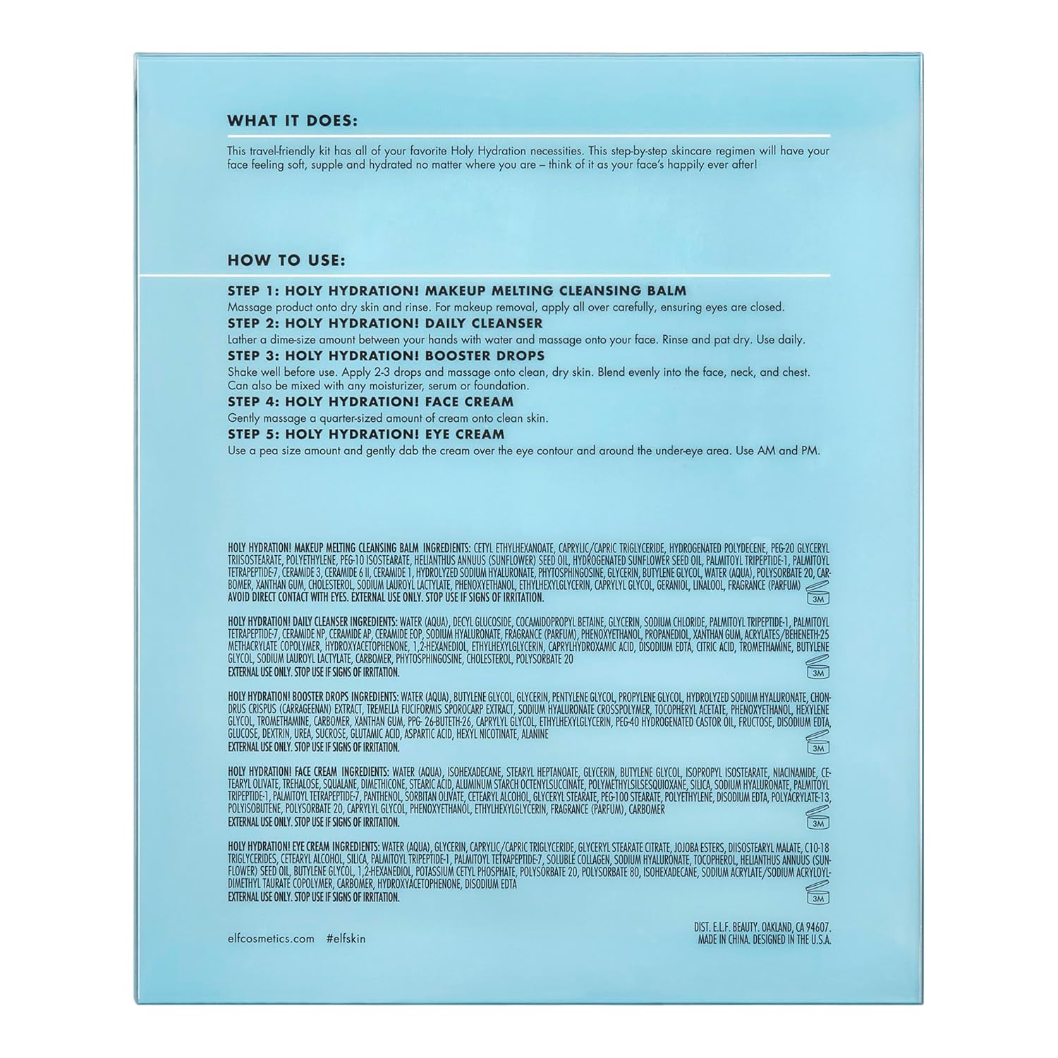 e.l.f. SKIN Holy Hydration! Hydrated Ever Skincare Mini Kit