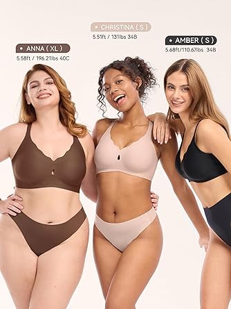 Bras for Women No Underwire Wave Push Up Bralettes