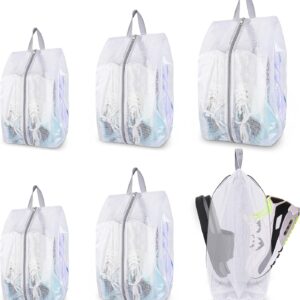 Shoe Bags for Travel, 6 Pack 3 Size Double-Sided Zipper Shoe Bags