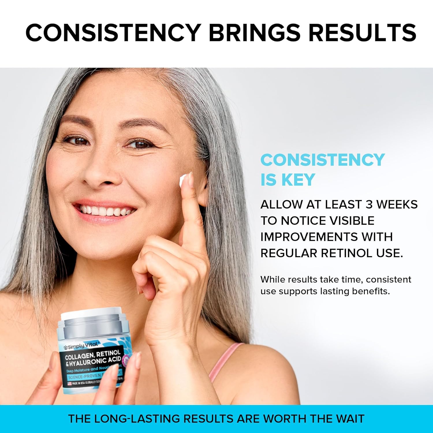 SimplyVital Collagen, Retinol & Hyaluronic Acid Cream