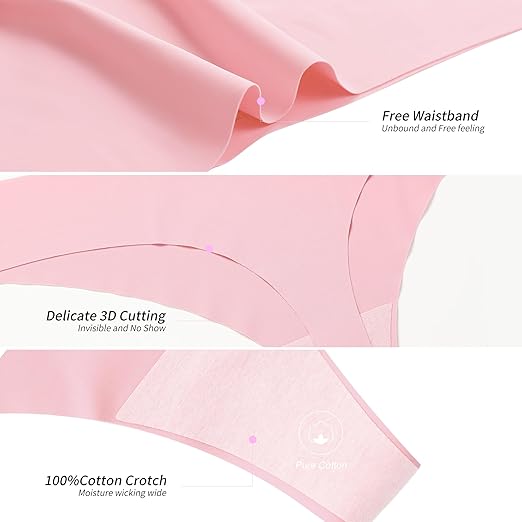 Seamless Thongs for Women No Show Thong Underwear