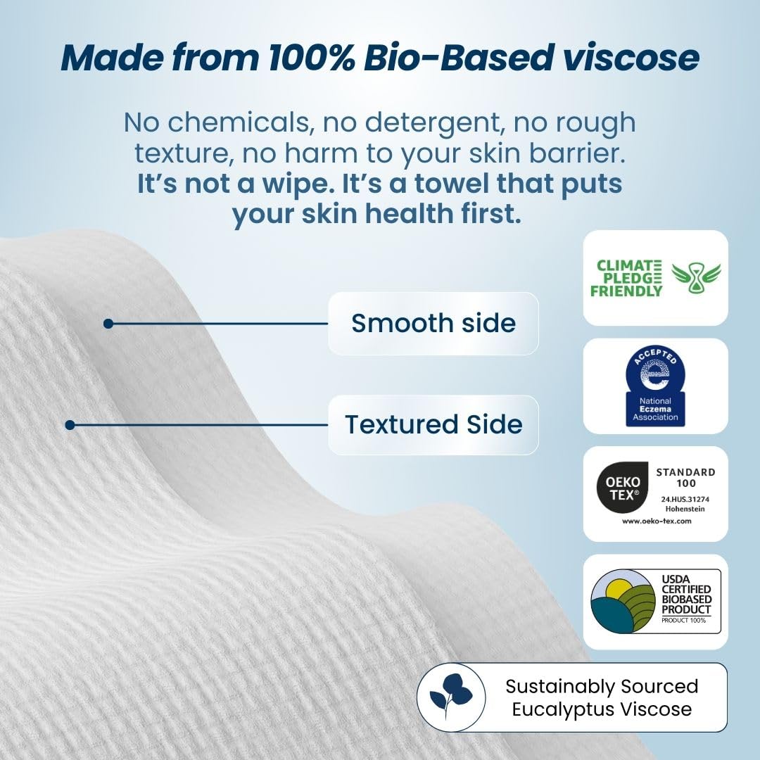 Skin Club Clean Towels100% USDA Biobased Face Towel