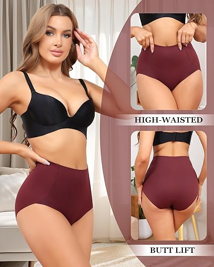 LEVAO Women Tummy Control Underwear, High Waisted Panties - Image 7