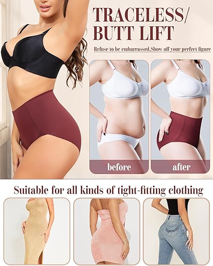 LEVAO Women Tummy Control Underwear, High Waisted Panties - Image 5