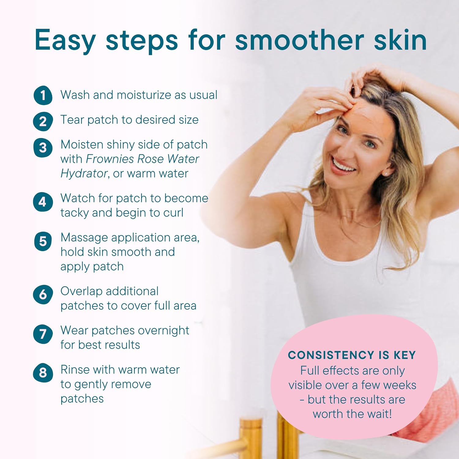 Forehead and Between the Eyes Facial Patches - 144 count - Image 5