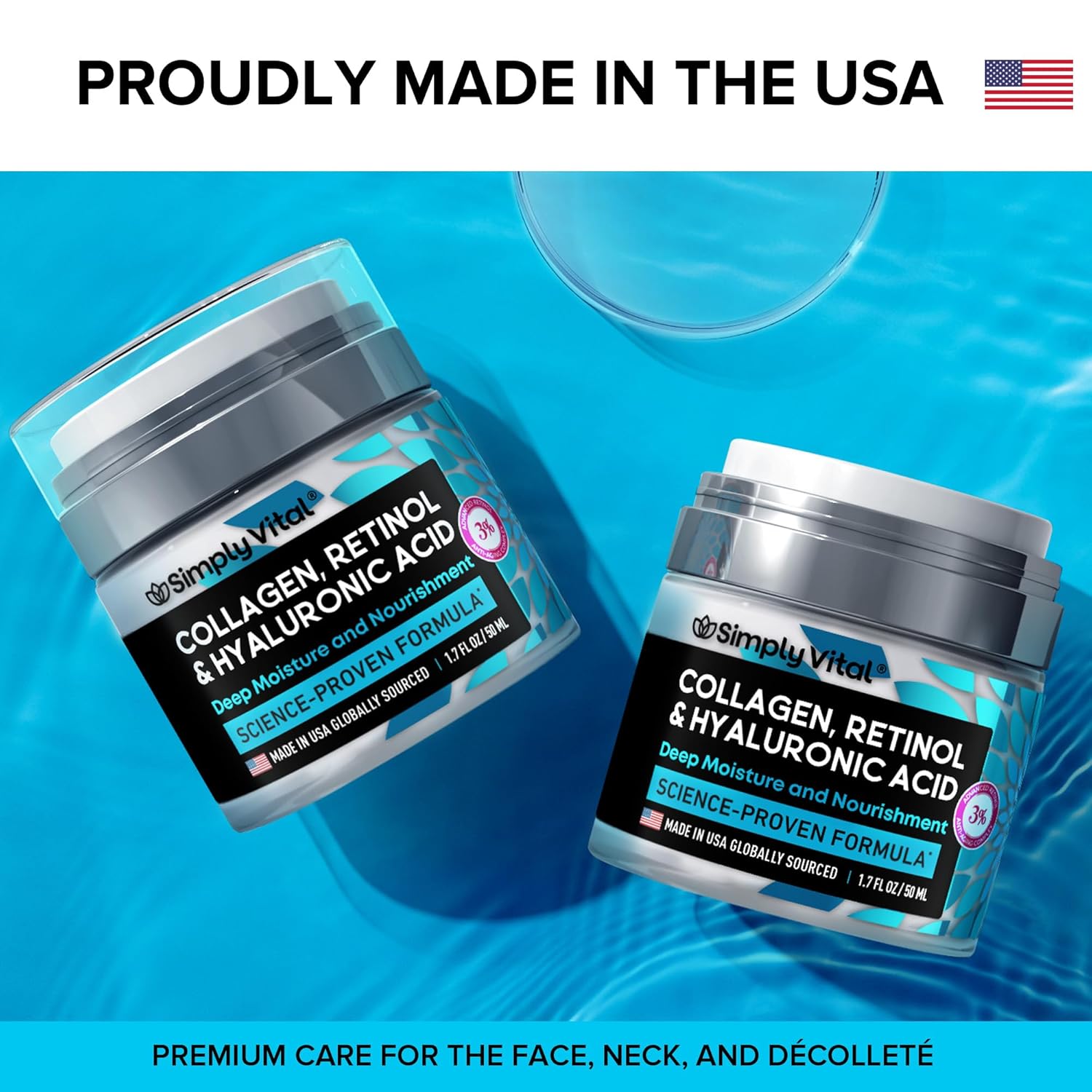 SimplyVital Collagen, Retinol & Hyaluronic Acid Cream - Image 6