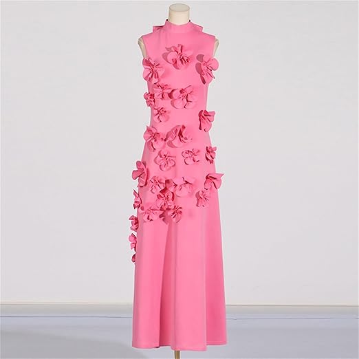 Women's Desinger 3D Flowers Evening Party Dress