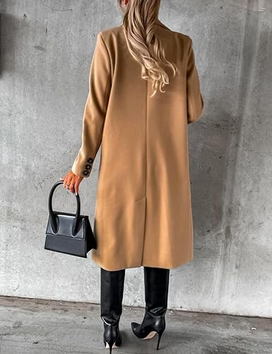 IDEALSANXUN Womens Long Wool Coat