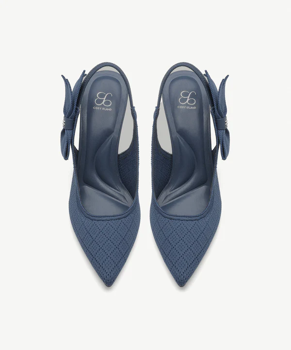 EverLush Bowknot Pointed Toe Heeled Slingback - Image 5
