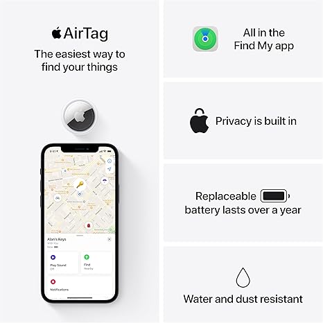 Apple AirTag. Keep Track of and find Your Keys, Wallet.