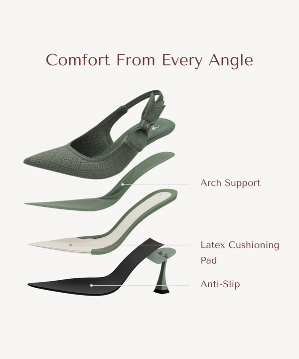 EverLush Bowknot Pointed Toe Heeled Slingback - Image 3