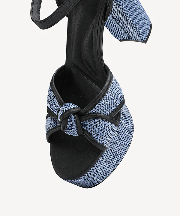 Elegance Raffia Platform Sandals