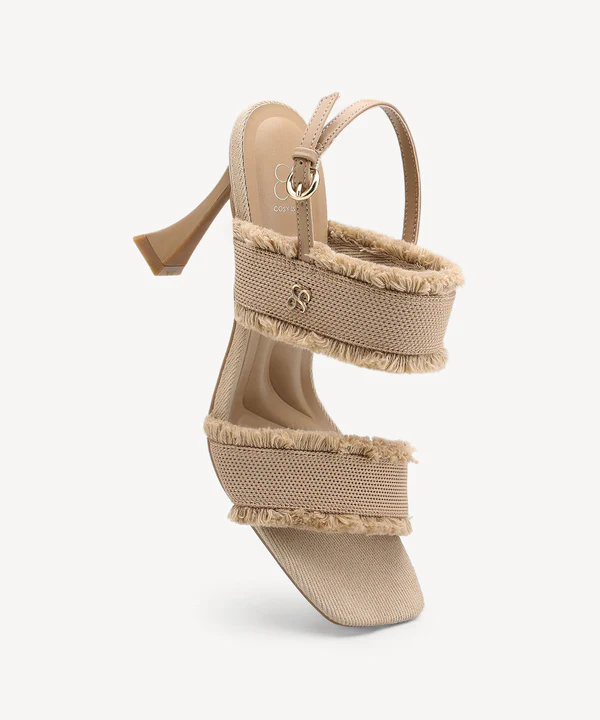 DenimTrim Square Toe Stiletto Sandals - Image 10