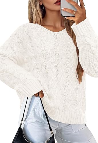 IWD Women's Oversized Sweaters Cable Knit - Image 12