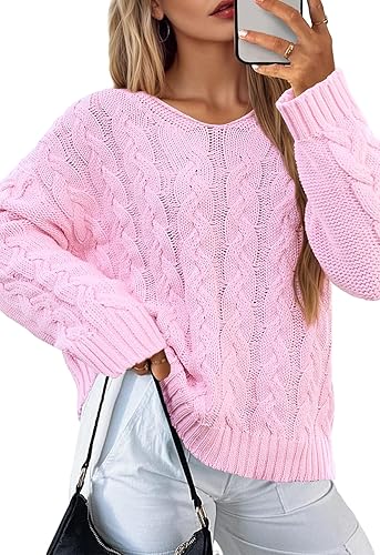 IWD Women's Oversized Sweaters Cable Knit - Image 4
