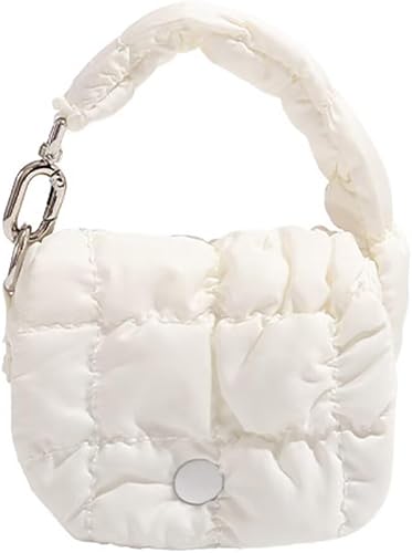 Super Mini Quilted Bag Puffer Wristlet Clutch Purse Nylon Padded
