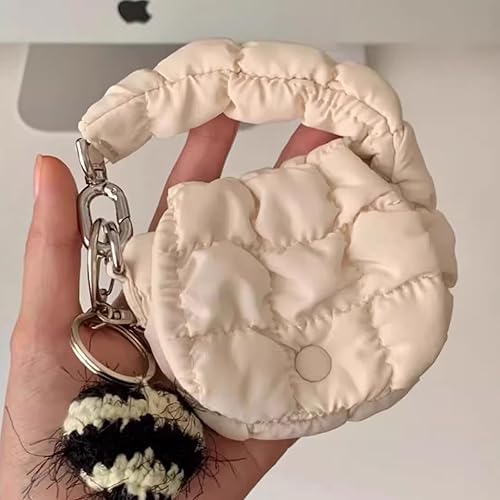 Super Mini Quilted Bag Puffer Wristlet Clutch Purse Nylon Padded