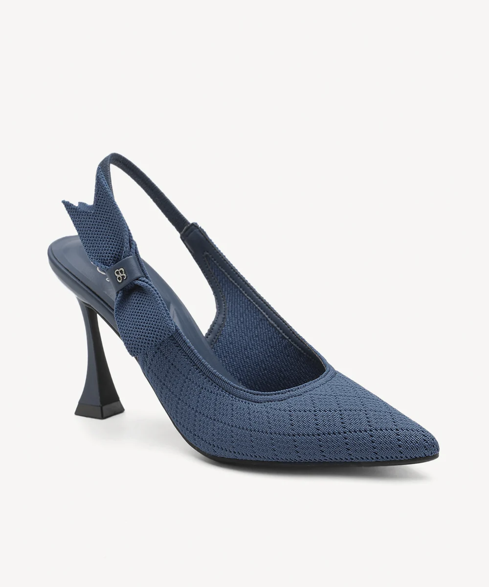 EverLush Bowknot Pointed Toe Heeled Slingback - Image 4