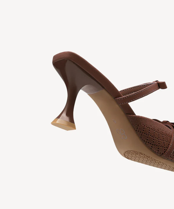 Bowtention Pointed Toe Heeled Mules - Image 7