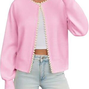 Saodimallsu Womens Fall Open Front Cardigan Sweaters.