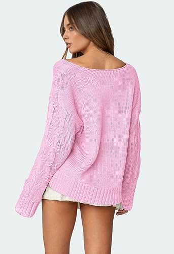 IWD Women's Oversized Sweaters Cable Knit - Image 3
