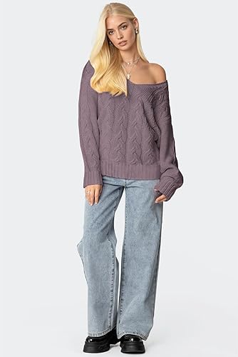 IWD Women's Oversized Sweaters Cable Knit - Image 7