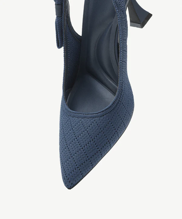 EverLush Bowknot Pointed Toe Heeled Slingback - Image 7