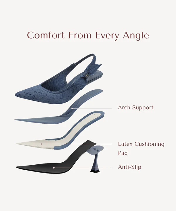 EverLush Bowknot Pointed Toe Heeled Slingback - Image 6