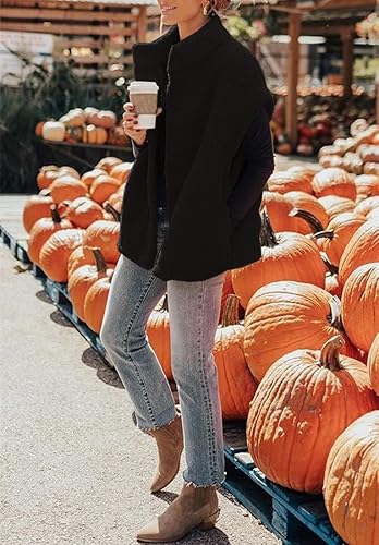 Hongqizo Womens Fuzzy Fleece Vest Casual Oversized - Image 4