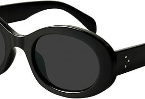 Mosanana Oval Retro Trendy Sunglasses for Women