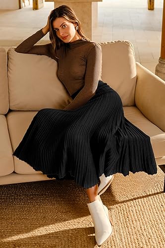 Arach&Cloz Women's Wool Blend Wide Elastic Band - Image 4