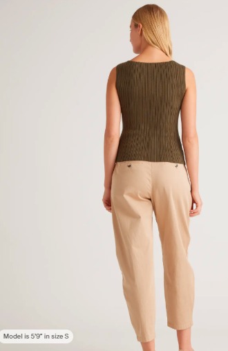 Cotton Cashmere Ribbed Tank - Image 4