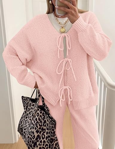 ZESICA Women's 2 Piece Outfits Lounge Pajama Sets - Image 4