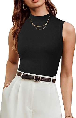 Arach&Cloz Womens Wool Blend Sweater Soft Turtleneck.