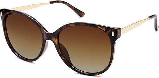 Round Polarized Sunglasses for Women Oversized